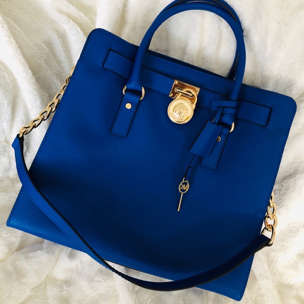 AUTHENTIC Michael Kors structured Hamilton Tote